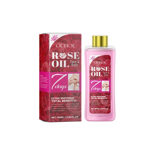 OUHOE Rose Body Oil Relieves Dry Skin And Moisturizes Body Skin Massage Care Oil