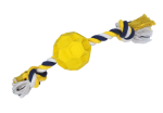 Rubber Soccer Ball Chew Toy with Tug Rope  -- Great for Active Dogs - Image 2
