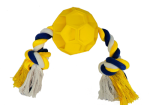 Rubber Soccer Ball Chew Toy with Tug Rope  -- Great for Active Dogs - Image 6