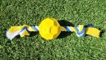 Rubber Soccer Ball Chew Toy with Tug Rope  -- Great for Active Dogs - Image 5